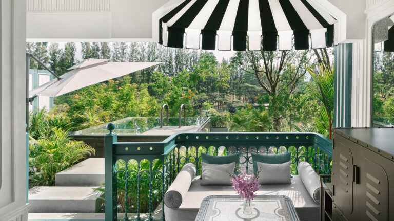 Bunk bed balcony at intercontinental khao yai resort