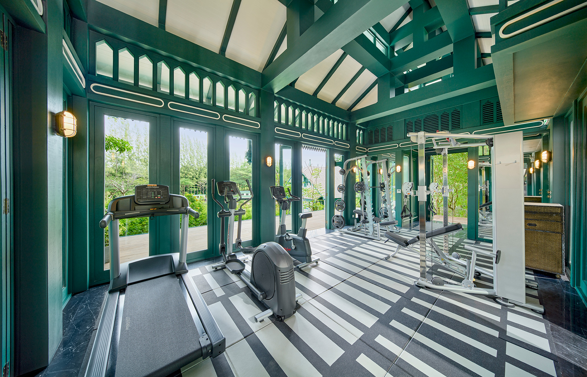 the fitness center at intercontinental khao yai resort