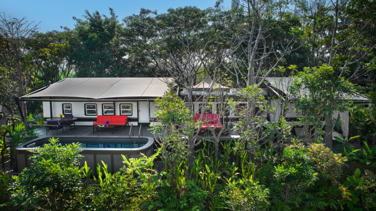 top view of Heritage Railcar 1 Bedroom Pool Villa at intercontinental khao yai
