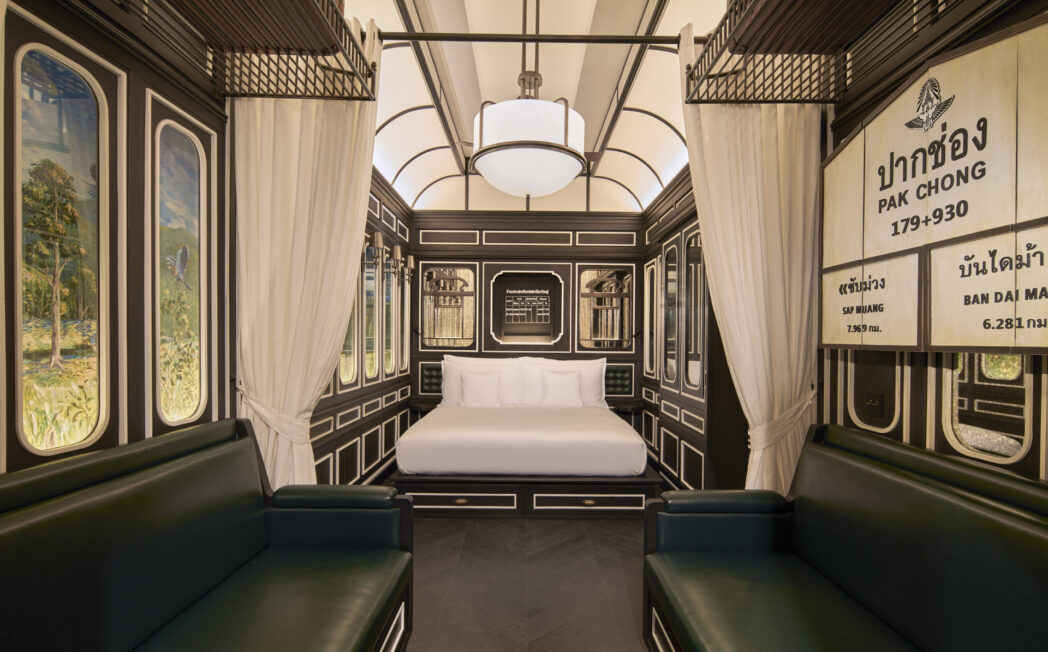 a train-themed suite at intercontinental khao yai resort thailand